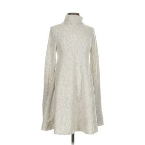 COS | Light Gray Turtleneck Sweater Dress